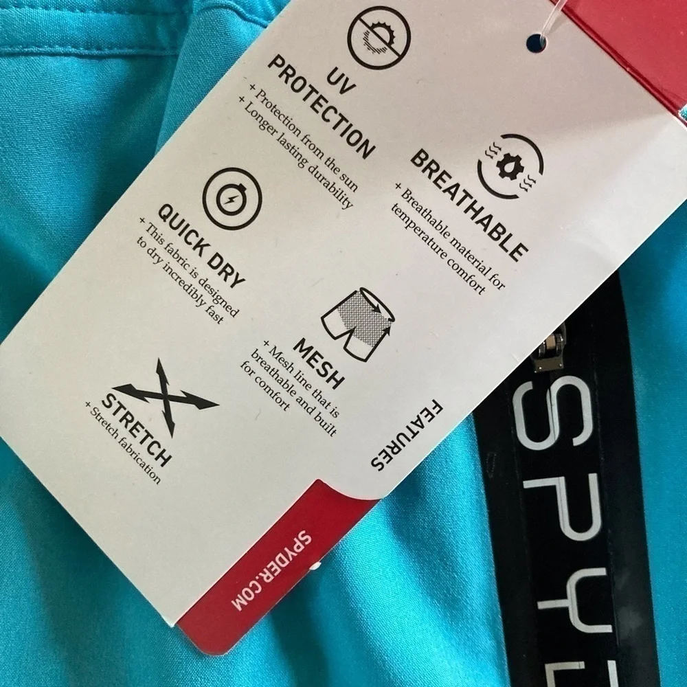 Spyder Heatseal Logo Pocket Swim Shorts NWT